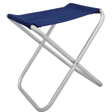 Klapphocker Blau aus Aluminium 40x39x46H cm