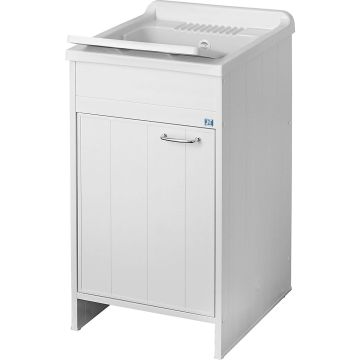 Waschbecken mit Schrank aus PVC Weiss 45x50 cm mod. Garden