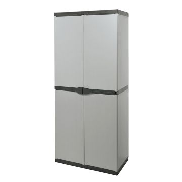 Multispace-Hochschrank mit zwei Türen aus pvc 68x39,5x168