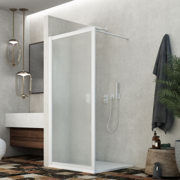 Acryl Duschwand Walk In H 190 cm mod. Beatrix Profile