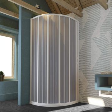 Duschtür in PVC mod. Aura mit seitlicher Öffnung