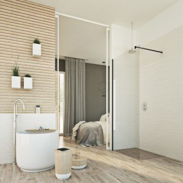 Duschwand mod. Walk In Lato Black