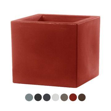 Eckiger in verschiedenen Farben Blumentopf 58x58 CM H 58 mod. Schio Cubo